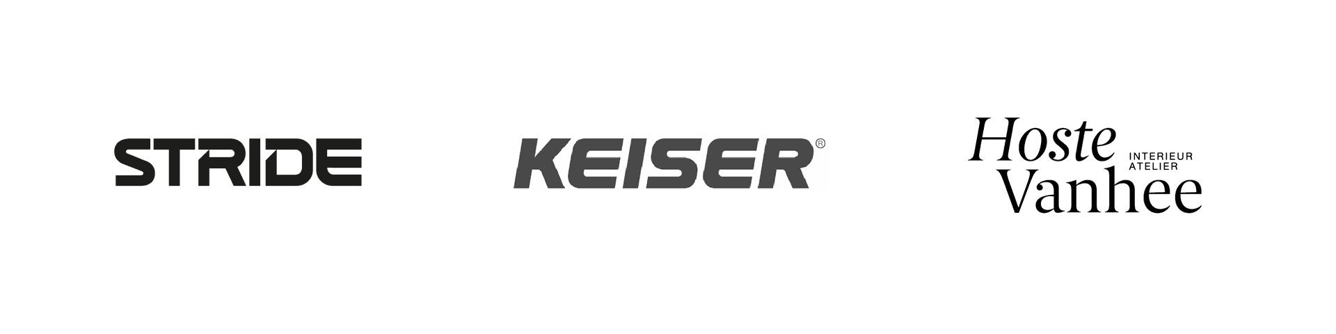 Stride keiser hoste vanhee logo