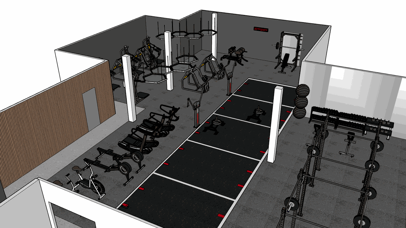 Gym three d design