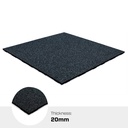 Connecting Rubber Tile |  15% Green  |  1m x 1m x 2cm