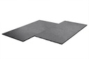 Connecting Rubber Tile | Stone Light Gray  |  1m x 1m x 2cm