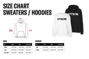 STRIDE Black sweater | Chest print white (MEN)