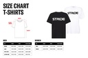 STRIDE White T-shirt | Chest print black (WOMEN)