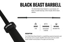 STRIDE Black Beast Barbell 20kg