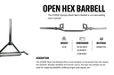 STRIDE Open Hex Barbell