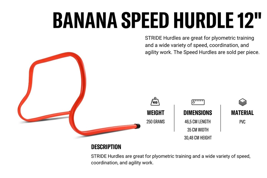 STRIDE Banana Speed Hurdle 12" (1pc)
