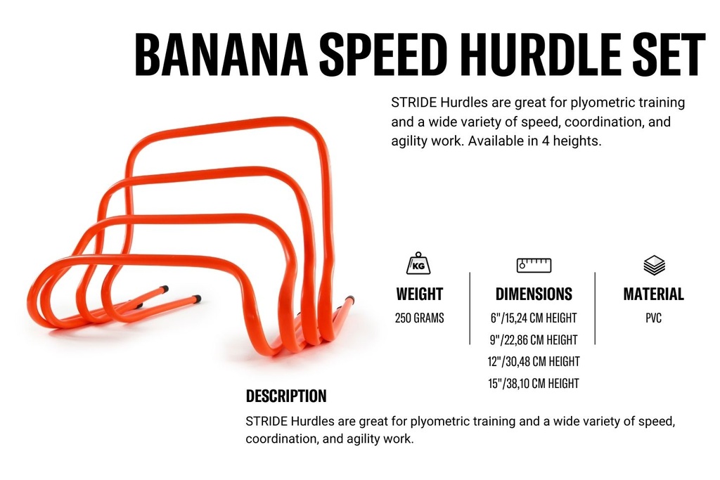 STRIDE Banana Speed Hurdle SET