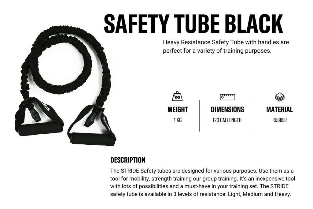 STRIDE Safety Tube Black (Heavy)