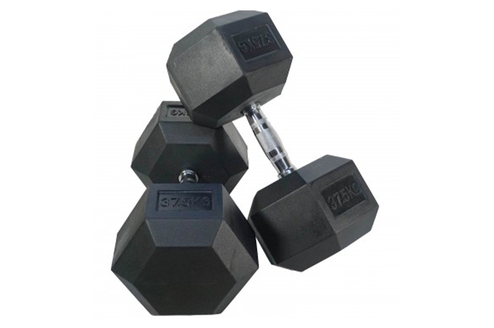 Hex Rubber Dumbbell (single; 60lbs = 27,5kg) Discontinued Product