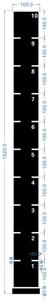 STRIDE Standard Track with numbers
