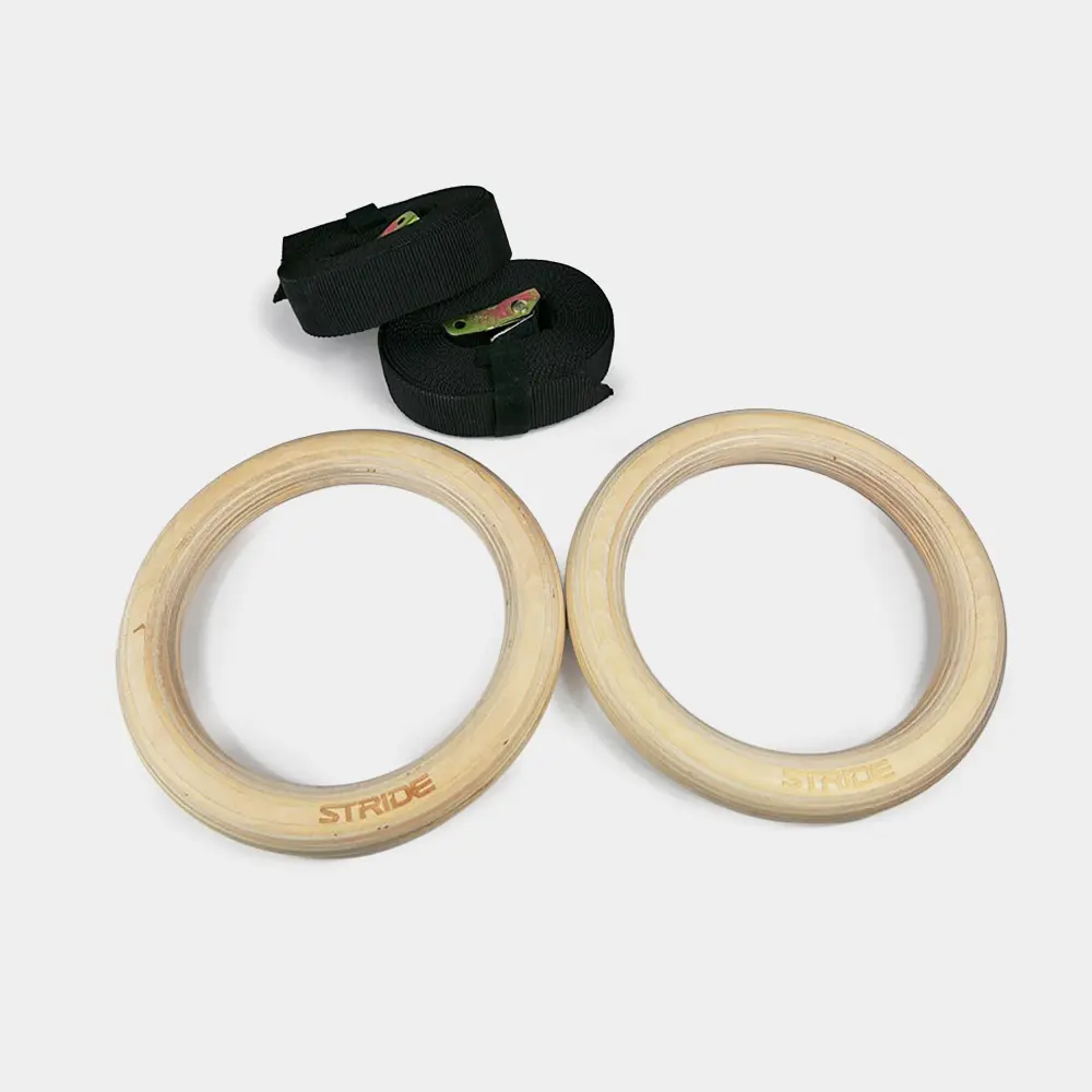 STRIDE Wooden Gym Rings (pair)