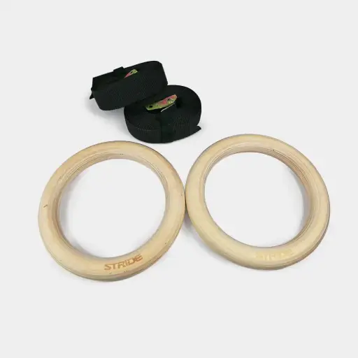 STRIDE Wooden Gym Rings (pair)