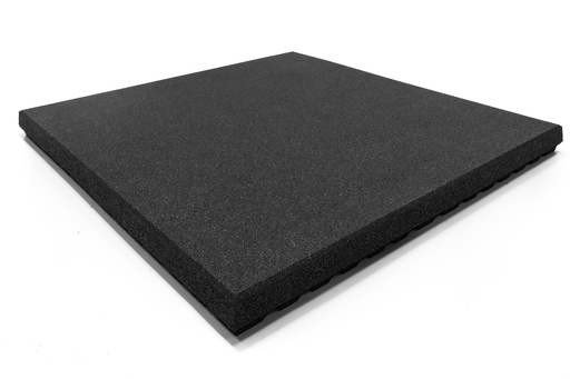 Standard Rubber Tile | Black (63mm)