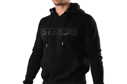 STRIDE Black hoodie | Chest print black (MEN)