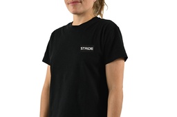 STRIDE Black T-shirt | Pec label (WOMEN)