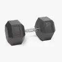 STRIDE Molded Hex Rubber Dumbbell (single; 35kg)
