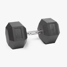 STRIDE Molded Hex Rubber Dumbbell (single; 35kg)