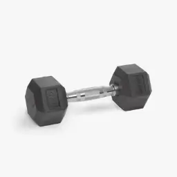 STRIDE Molded Hex Rubber Dumbbell (single; 4kg)