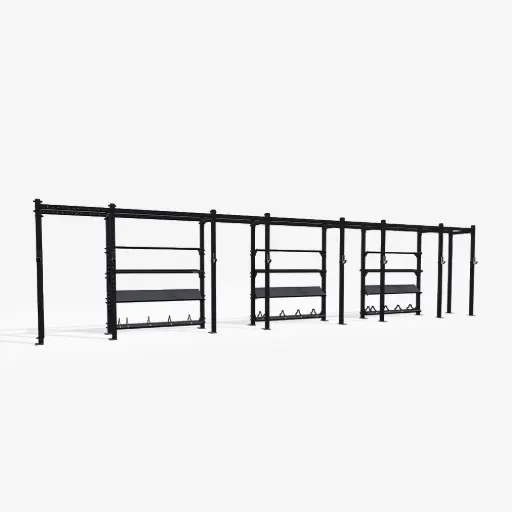 RAPTOR Power Rack with Shelves 4-3