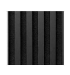 [WP-FLUTED] Fluted wall panel BLACK (18mm*155mm*2800mm) / price per panel