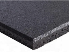 STRIDE Standard Rubber Antishock Tile | 100 x 100 x 4 cm | BLACK