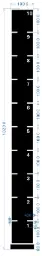 STRIDE Standard Track with numbers: Black 1m x 10m
