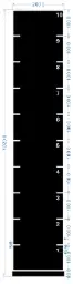 STRIDE Standard Track with numbers: Black 2m x 10m