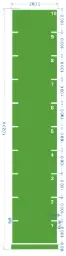 STRIDE Standard Track with numbers: Green 2m x 10m