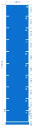 STRIDE Standard Track with numbers: Blue 2m x 10m