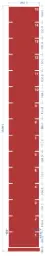 STRIDE Standard Track with numbers: Red 2m x 15m