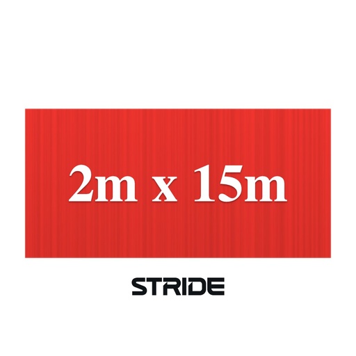 STRIDE Play Turf Roll: Red, 2m x 15m