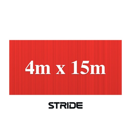 STRIDE Play Turf Roll: Red, 4m x 15m