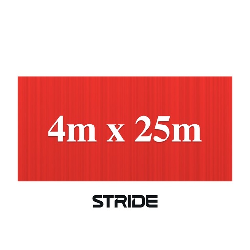 STRIDE Play Turf Roll: Red, 4m x 25m